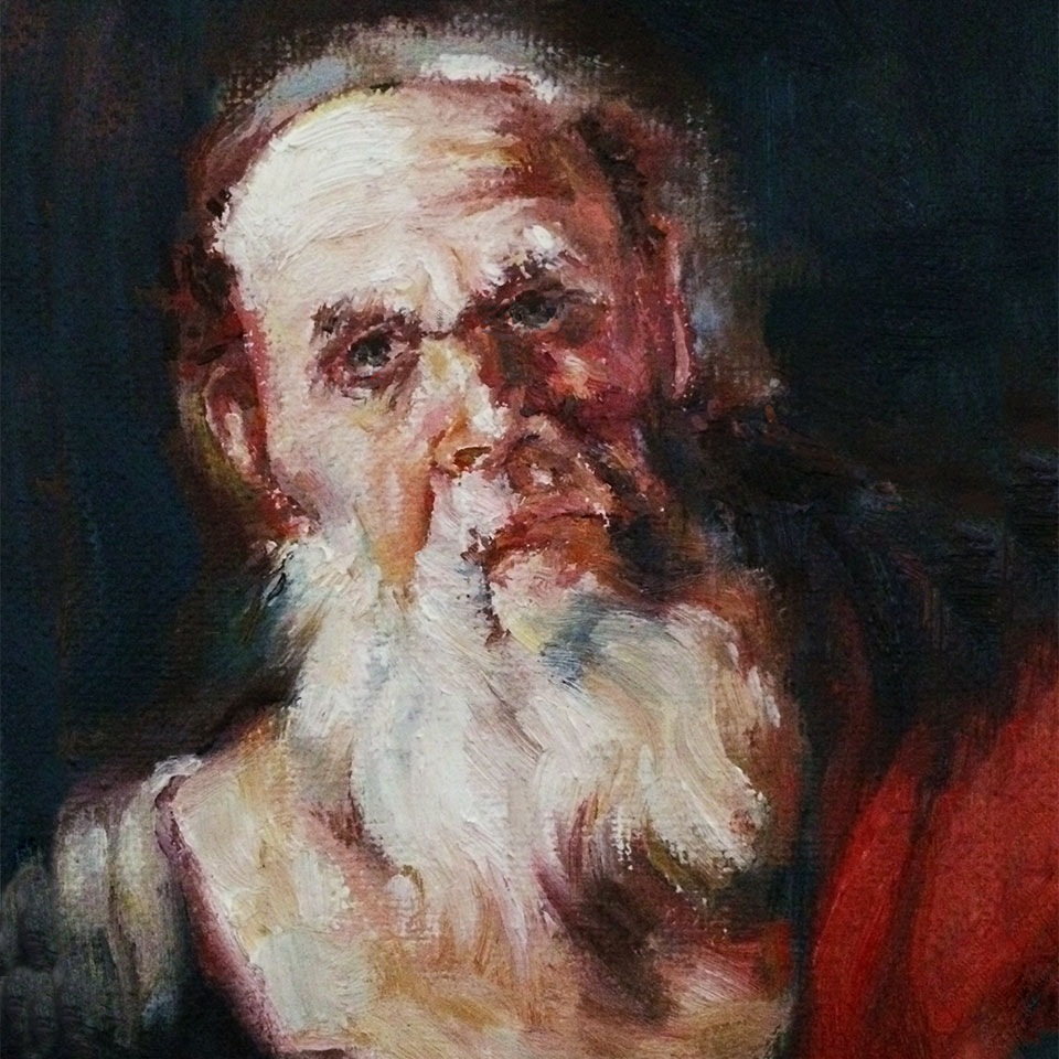 Socrates Painting by Celine O'Sullivan